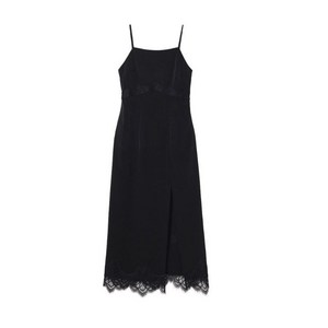 오앨 SLIT LACE SLIP DRESS