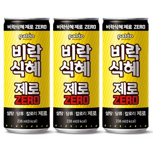 팔도 비락식혜 제로, 238ml, 24개