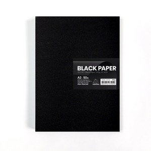 PaperPhant 두꺼운 검정 종이 (Black Paper), 300g A3 50매