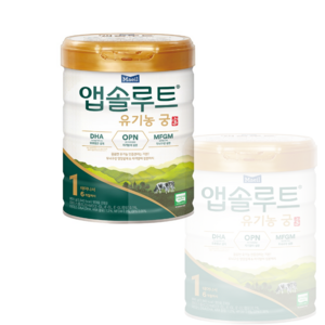 앱솔루트 유기농 궁 분유 1단계 0~6개월, 800g, 2개