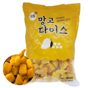 신정푸드 냉동 망고다이스 1kg, 1개