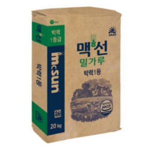 맥선 밀가루 박력1등, 20kg, 1개