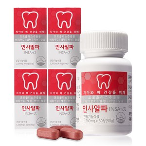 인사알파 영양제 1500mg, 60정, 4개