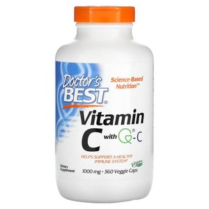닥터스베스트 Doctor's Best Q-C를 함유한 비타민C 1000mg 베지캡슐 360정, 1000 mg, 360 개