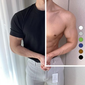 위드제스트 탄탄 머슬핏 반팔 M-2XL 10컬러