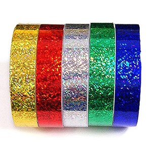 문구조아 홀로그램 테이프 반짝이 꾸미기 데코 스티커, $CVA_홀로그램테이프-빨강