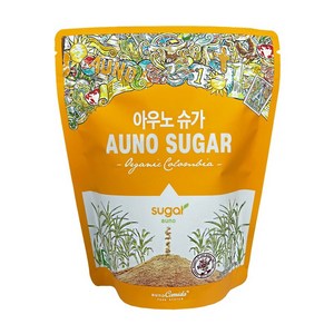 아우노슈가 비정제원당 유기농 설탕 사탕수수원당, 320g, 2개