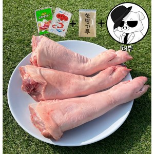 [돼부] 국내산 한돈 냉장 돼지족발 생족발 앞다리, 1개, 1.7kg
