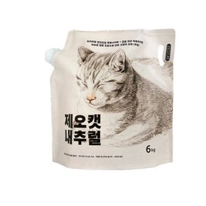 제오캣 내추럴 벤토나이트 고양이 모래, 6kg, 3개, 무향