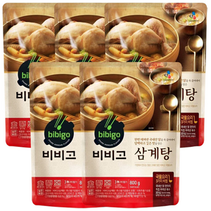 비비고 삼계탕 800g, 5개