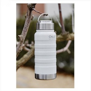 오슬로 아웃백 손잡이 텀블러 500ML 스텐 보온 보냉병 대용량 커피 캠핑 등산, 샤인블랙, 1개