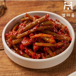 [엠마홈] 밥도둑 반찬 매콤달콤 국산 마늘쫑무침 국내가공, 1kg, 1개