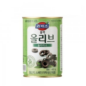 동서 스파게티 피자 파스타 감칠맛 대용량 리치스 블랙올리브 슬라이스 405g 405g, 6개