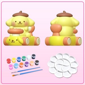 산리오 3D 인형 석고 색칠 DIY 놀이 키트, 폼폼푸린, 1개
