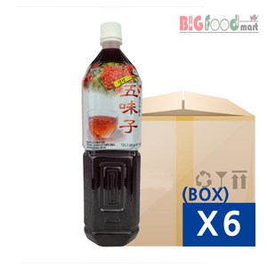 청솔식품 생생오미자골드, 1.5L, 6개