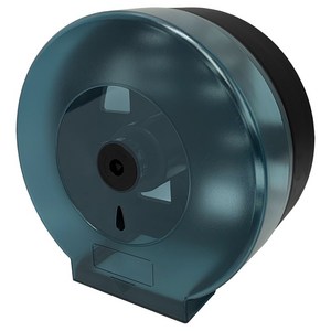 세이크린 네이비 ABS 반투명 원형 점보롤 화장지 잠금형 디스펜서 케이스 전용용기, 1개, 1