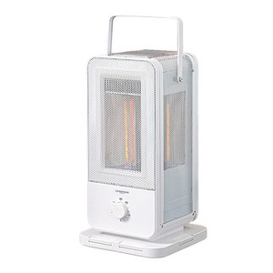 고효율 120분 타이머 카본 오방난로 발터치 전기 히터 스토브 가정용 사무실 전기난로 난방기, 화이트