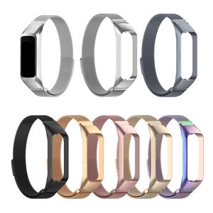 TAOMI 갤럭시 핏2 밀레니즈루프 스트랩 밴드 SM-R220 메탈, 실버