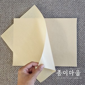 브라운 유산지 기름종이 30g 300X300 500장 종이마을 노루지 식품지, 1개