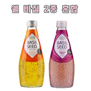 웰 바질시드 패션후르츠6+망고6 (총12개) 290ml X 12입, 1세트