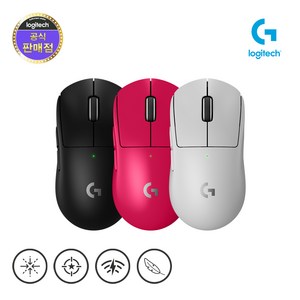 로지텍코리아 로지텍G G PRO X SUPERLGIHT2 무선 게이밍 마우스 지슈라2, 화이트 + 블루 파우치