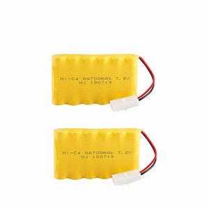 7.2v 700mAh 배터리 7.2V 충전기 RC 자동차 로봇 탱크 건 보트 NiCD Aa 700ma 충전식 팩, [01] 1pcs, 1개