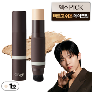OBgE 내추럴 커버 파운데이션 SPF50+ PA++++ 13g, 21호 라이트베이지, 1개