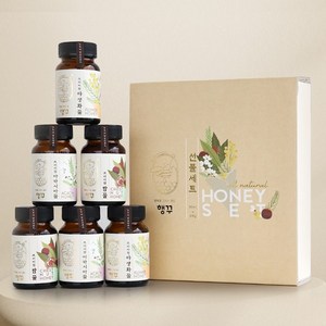 행꾸 천연벌꿀 선물세트 토종 꿀 답례품, 6세트, 꿀6입+쇼핑백