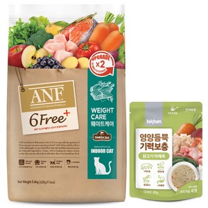 ANF 캣 6Fee+ 웨이트케어 5.6kg+영양듬뿍 닭고기야채죽 80g, 1개