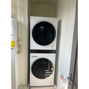 LG전자 트롬 오브제컬렉션 워시타워 W20WHN 드럼세탁기 + 건조기 24kg+20kg 방문설치, 릴리화이트