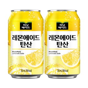 미닛메이드 레몬에이드 탄산, 12개, 355ml