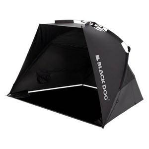 BLACKDOG 아웃도어 파빌리온 선쉐이드 원터치 자동 캠핑 텐트 250x160x149, 블랙, 1-2인용