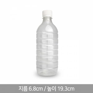 HD-0.5L 원형 생수병 페트병 공병, 하늘캡, 270개, 500ml