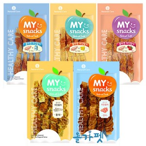 네츄럴코어 콜라겐 치킨말이 강아지간식 + 치즈춥스, 5팩, 혼합, 53g