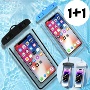 아리보미 핸드폰 방수팩 휴대폰 스마트폰 수영장 2p, 2개, 화이트+블랙