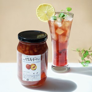 첨가물 없는 수제과일청 천도복숭아청 500g, 1개입, 1개