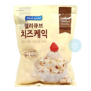 푸드올마켓_ 리치골드 델리큐브 치즈케익 1kg /냉동, 1개