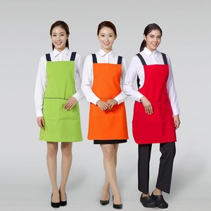 H형 형광 띠 앞치마 / 자수 나염가능 (3color), 연두색, 1개