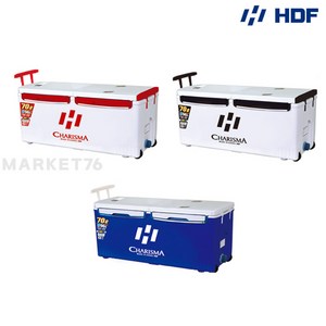 HDF 해동 카리스마 아이스박스 70L HB-242 / 70리터 대용량 갈치 쿨러 대장쿨러, 화이트 블랙, 1개