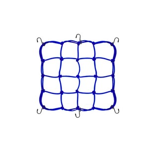 오토바이 스쿠터 (고무네트 30x30__블루) 하이바 헬멧 그물망 네트, 1개