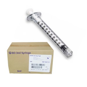 BD 루어락주사기 3cc 100개입 (Lue-Lok Syinge) 302113, 100개