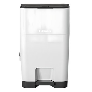 이지캔 종량제봉투 호환 투톤 기저귀 쓰레기통 + 리필 롤 280 세트, 투톤화이트, 27L