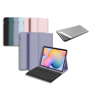 삼성 갤럭시탭 S6 Lite 라이트 10.4 인치 블루투스 키보드 케이스 북커버 S펜수납 SM-P610N P613N P615N 케이스나라, 소다