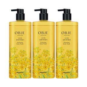 오가니스트 오브제 유채 바디워시 700ml 3개, 기본