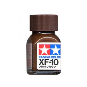 (80310) 타미야 에나멜 도료 XF-10 플랫 브라운 무광 10ml, 1개