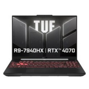 에이수스 2024 TUF 게이밍 A16 라이젠9 라이젠 7000 시리즈 지포스 RTX 4070, 메카 그레이, 1TB, 32GB, Fee DOS, FA607PI-QT084