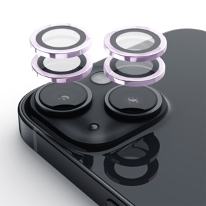 하이온 강화유리 메탈 링 카메라 렌즈 보호필름 퍼플, 1개