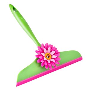 Vigar Flower Power Squeegee Pink and Green 9 inc Vigar Flower Power Squeegee 핑크 및 그린 9인치 빠른 건조를, 1개