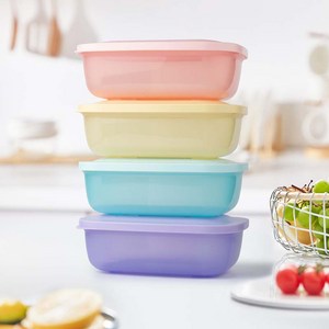 타파웨어 Tupperware 햇쌀밥용기 500ml 멀티박스 컬러박스 커버, 0.5L, 4개