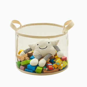 몽쉘과술빵 장난감 정리함 바구니, 아이보리, 1개